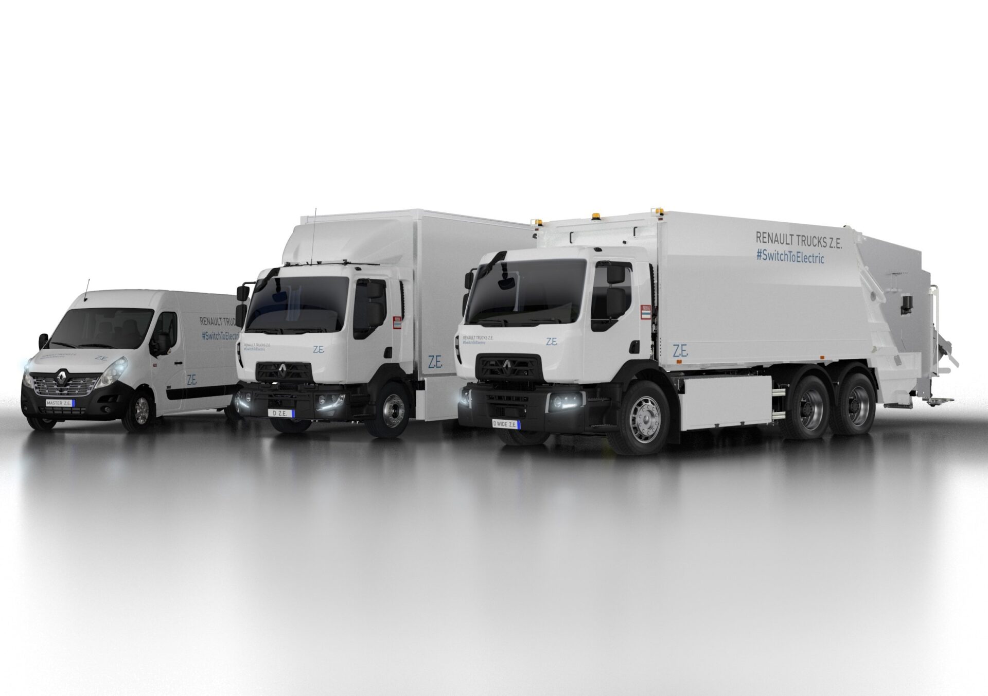 RT_Renault Trucks Baureihe Z.E.: Renault Trucks stellt nach einer zehnjährigen Testphase die Baureihe Renault Trucks Z.E. mit Elektro-Fahrzeugen von 3,5 bis 26 Tonnen für Nutzungen im Stadtverkehr vor. (Foto: Renault Trucks)