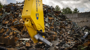 9-Tonnen-Schere von Genesis am Tiefbaubagger