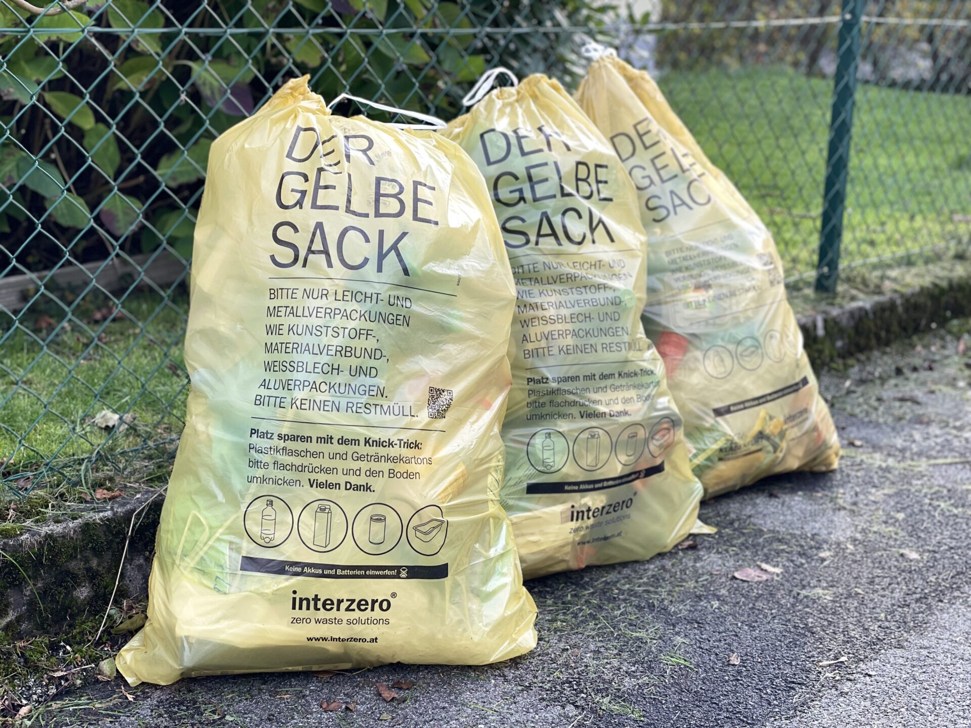 Gelber Sack: 4 % Sammelplus im ersten Halbjahr 2024 in Österreich