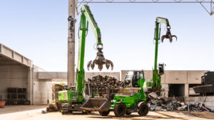 Metallsortierung auf dem Schrottplatz