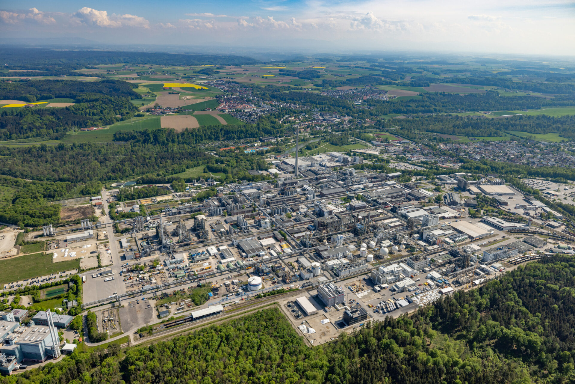Anlage für thermochemisches Recycling im Chemiepark Gendorf