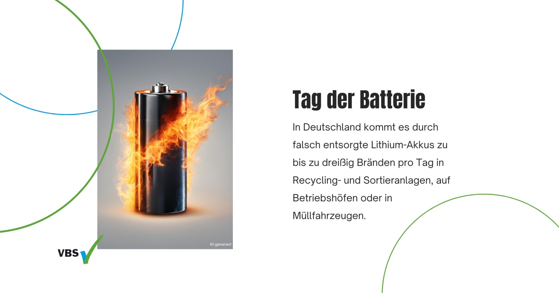 VBS: Künftige Bundesregierung muss Batteriebrände verhindern
