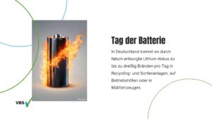 VBS: Künftige Bundesregierung muss Batteriebrände verhindern