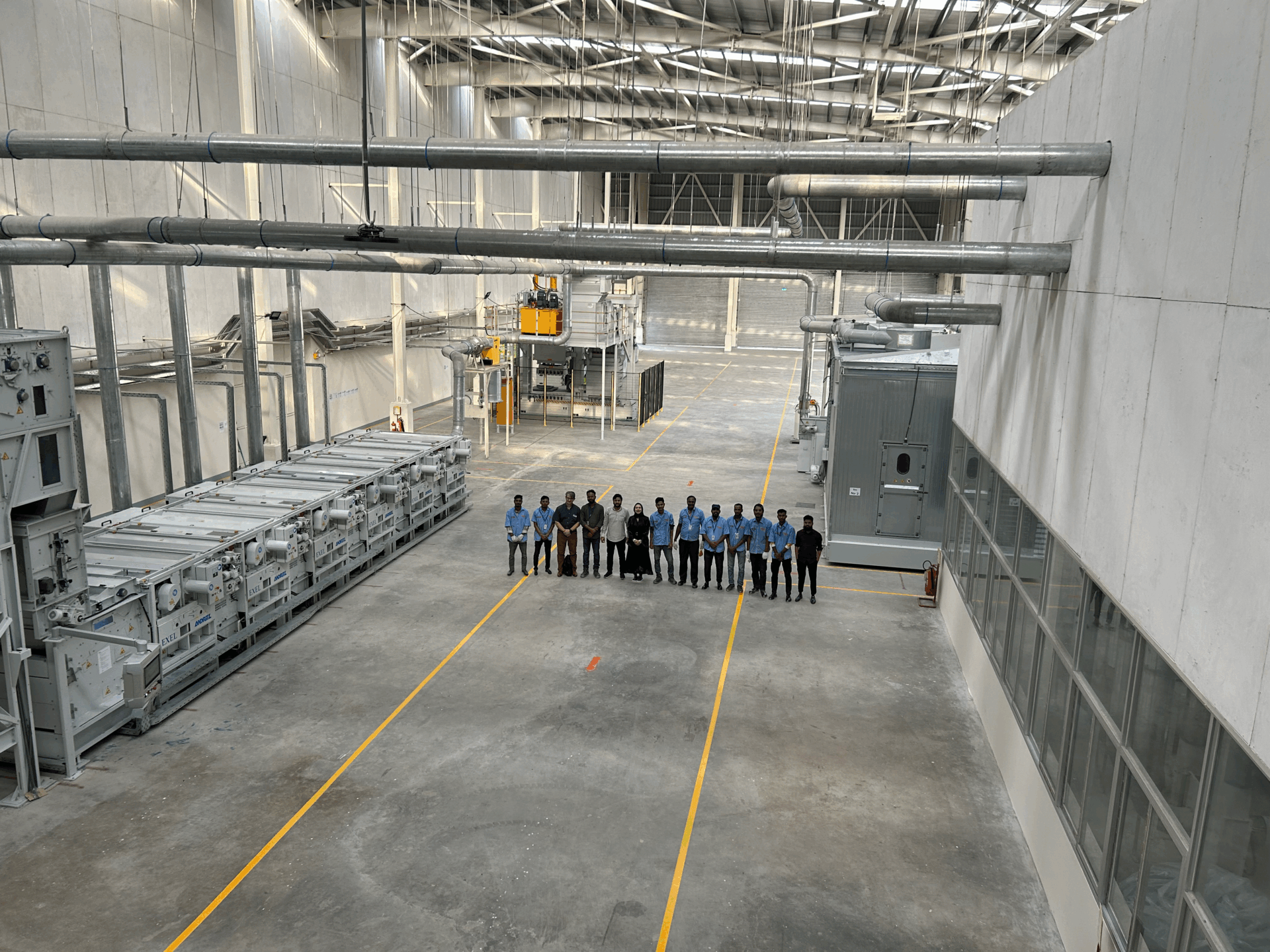 Textilrecyclinglinie in Bangladesch in Betrieb genommen