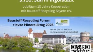 11. bvse-Mineraliktag & Baustoff Recycling Forum 2025