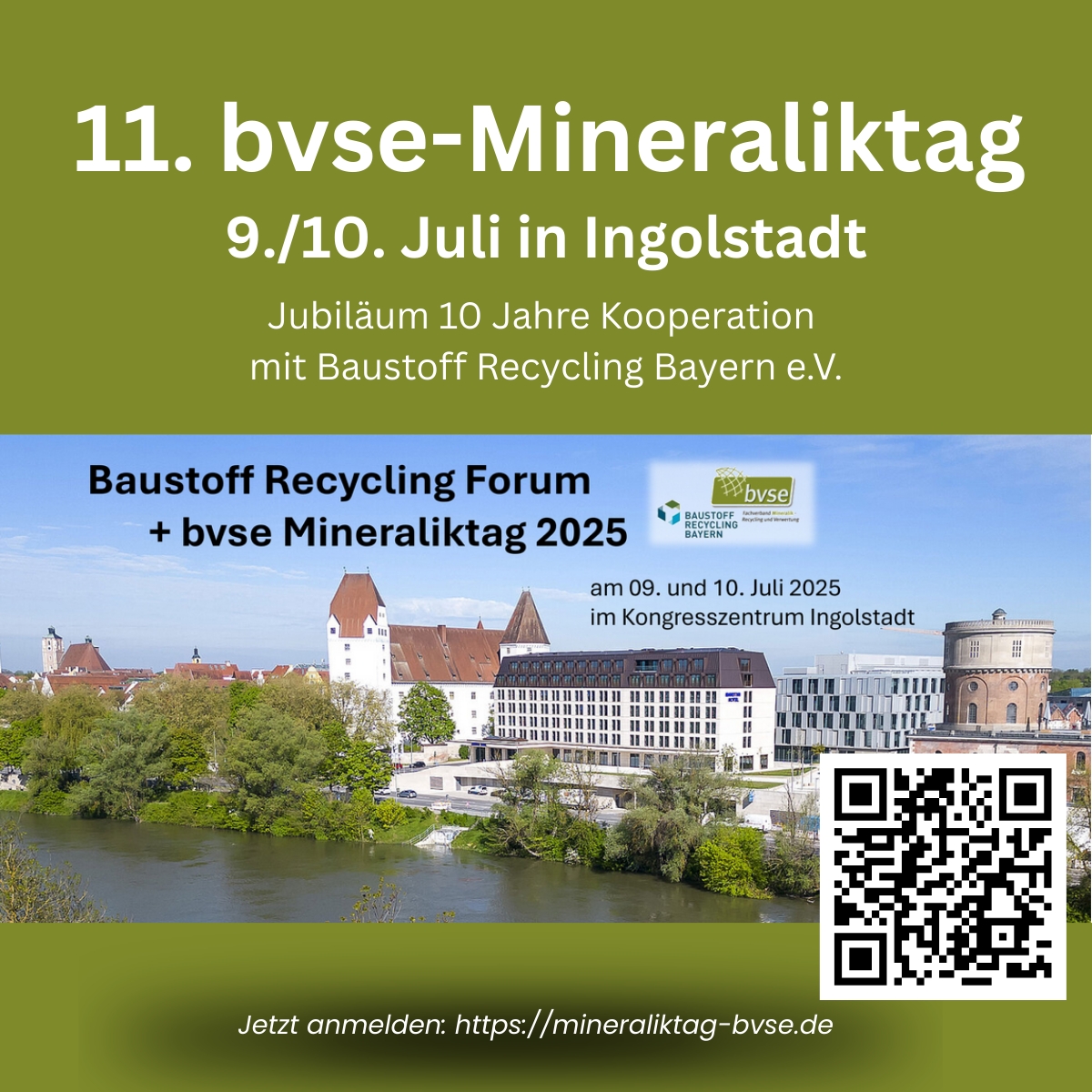 11. bvse-Mineraliktag & Baustoff Recycling Forum 2025