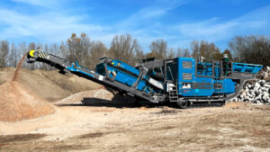 Prallbrecher für mobile Bauschuttaufbereitung