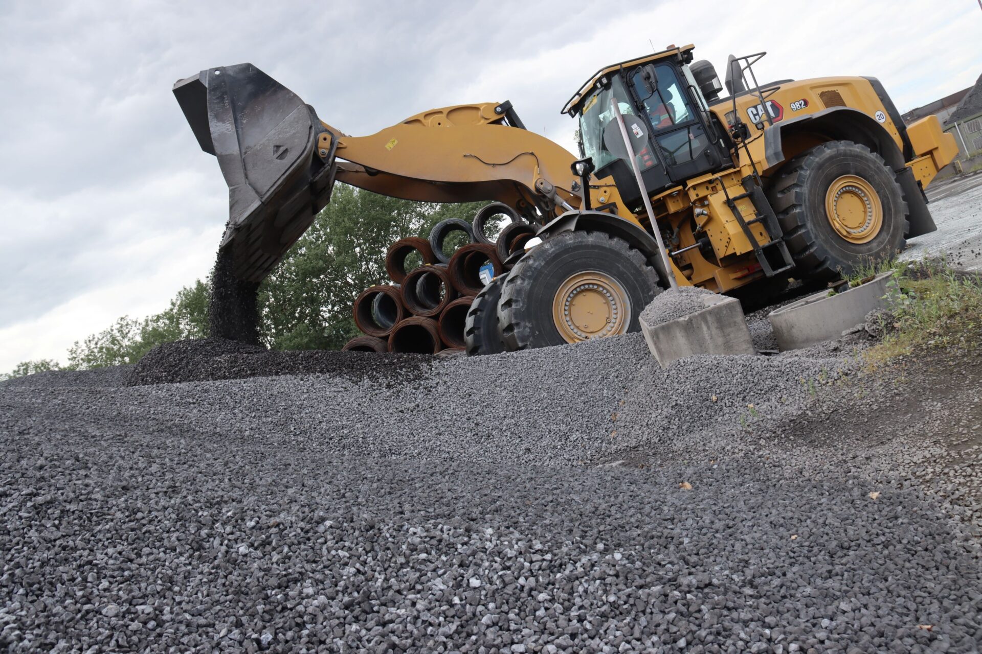 Baumaschinen am Limit