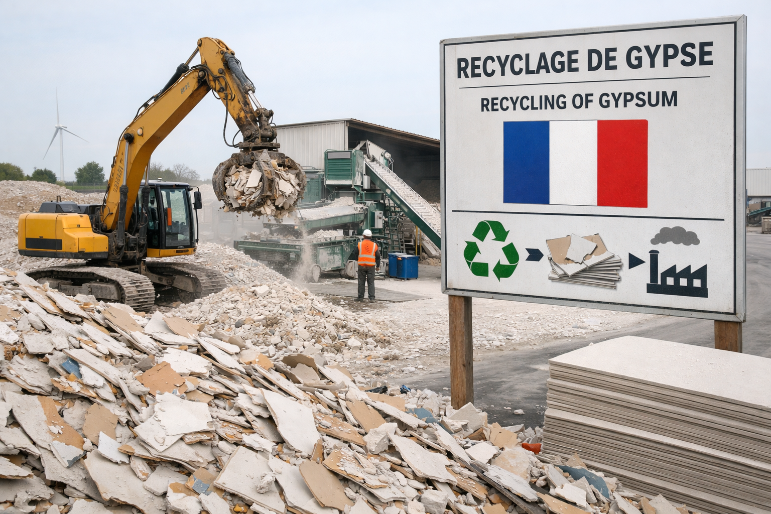 Knauf und Ritleng starten Gipsrecycling in Frankreich