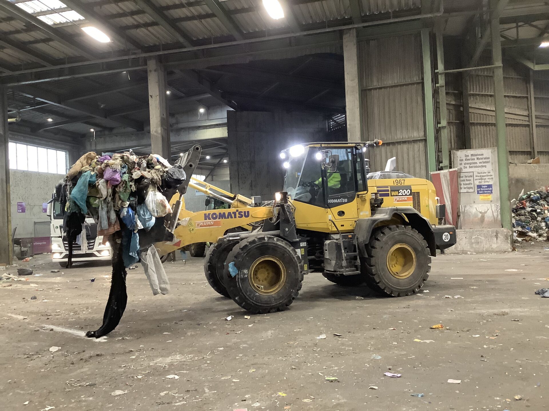 Komatsu-Radlader für Grazer Abfallwirtschaft