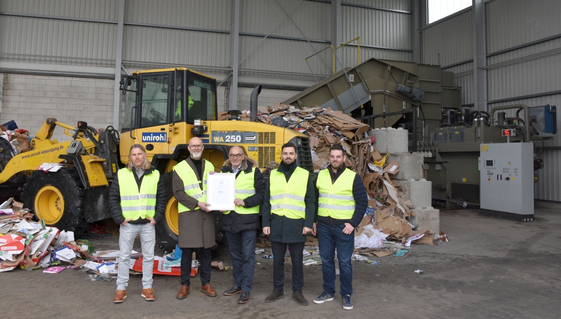 Uniroh seit 10 Jahren bvse-Entsorgungsfachbetrieb