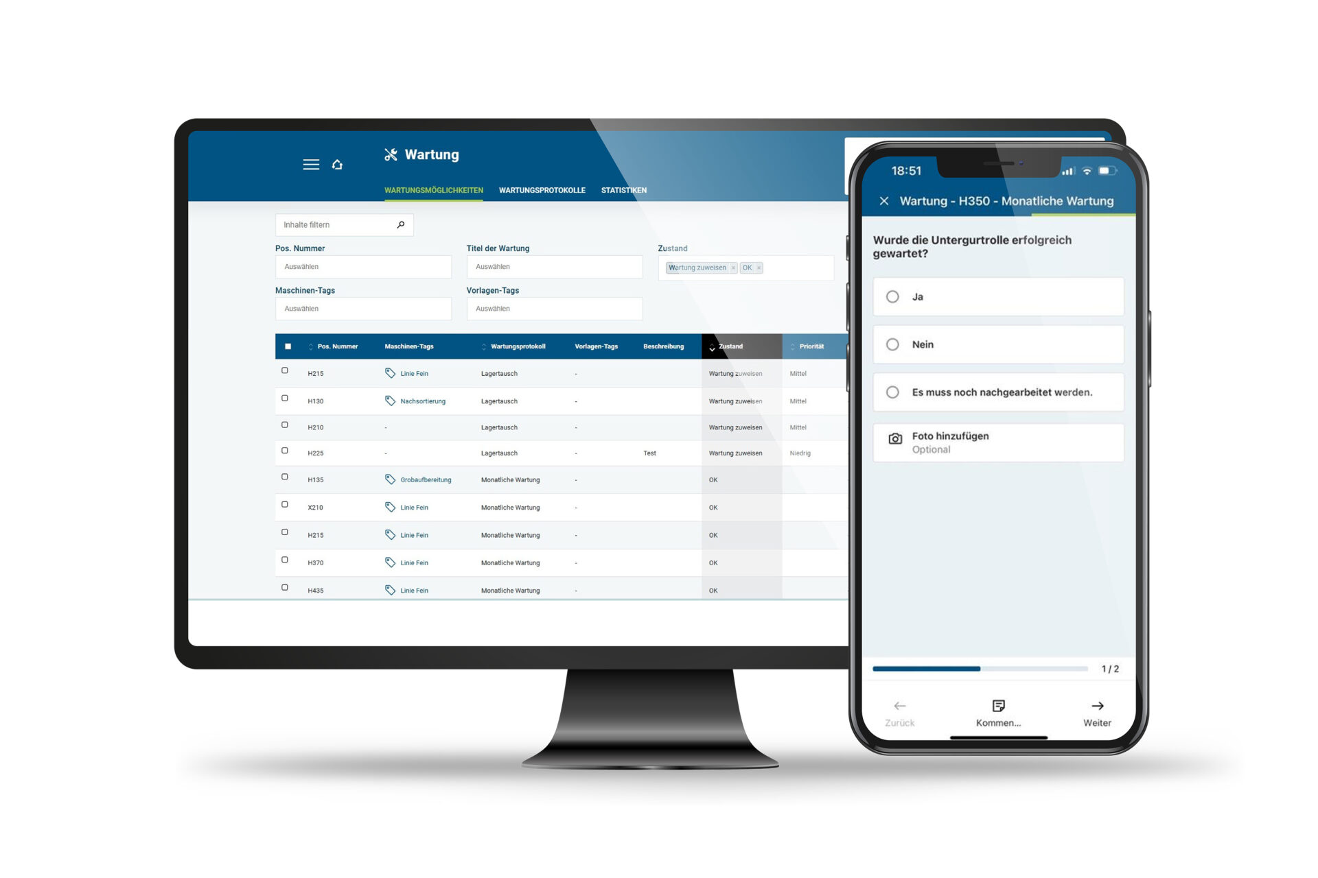Datenbasierte Wartung in Sortieranlagen