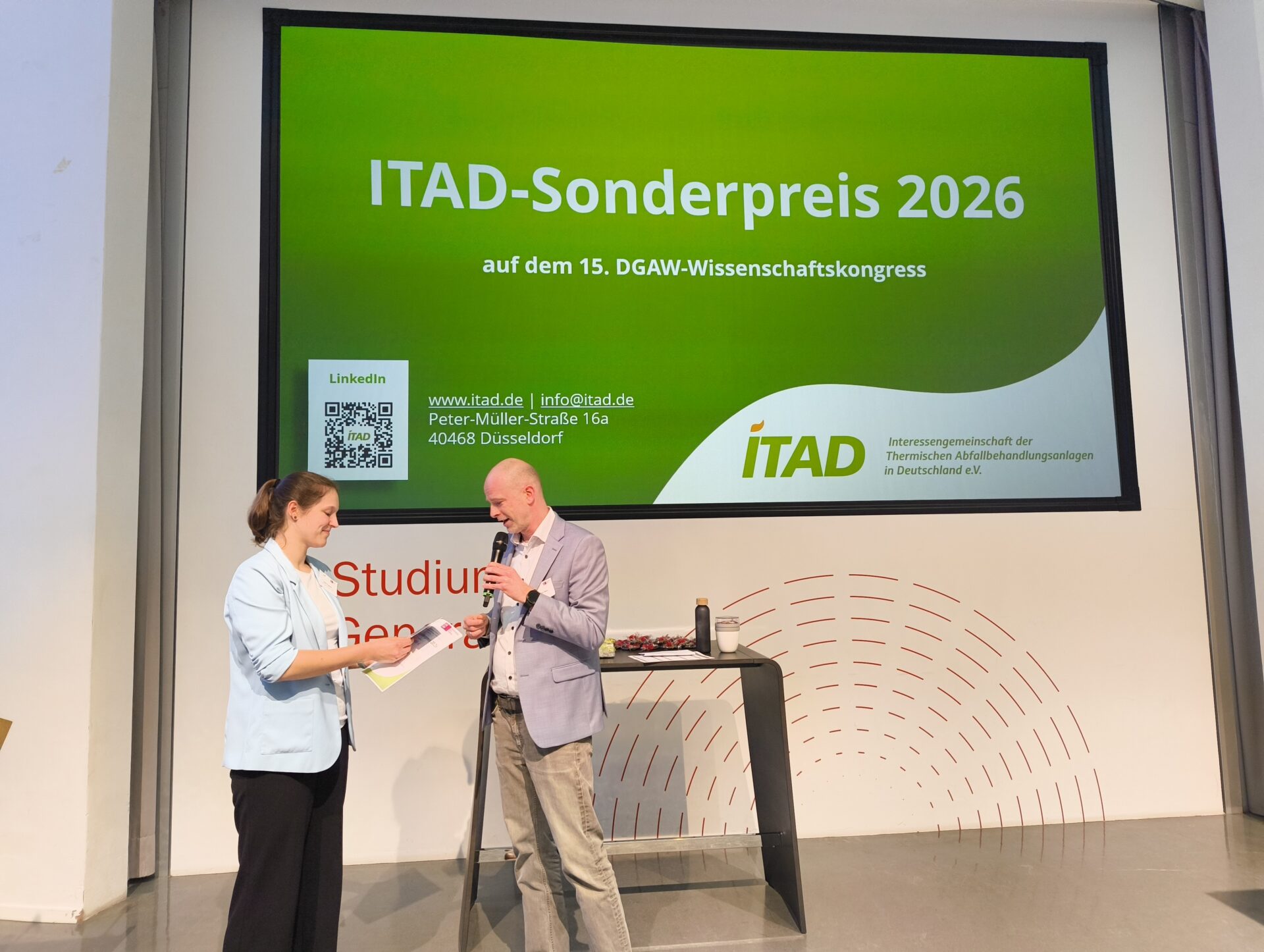 ITAD-Sonderpreis für Oxyfuel-Forschung