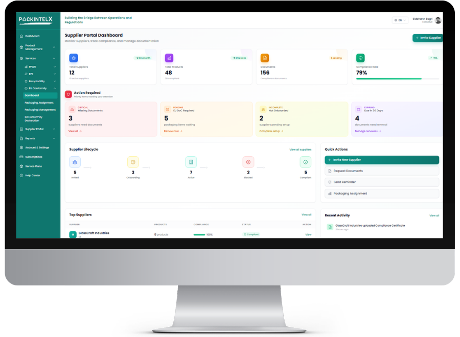 Digitale Plattform für PPWR-Compliance