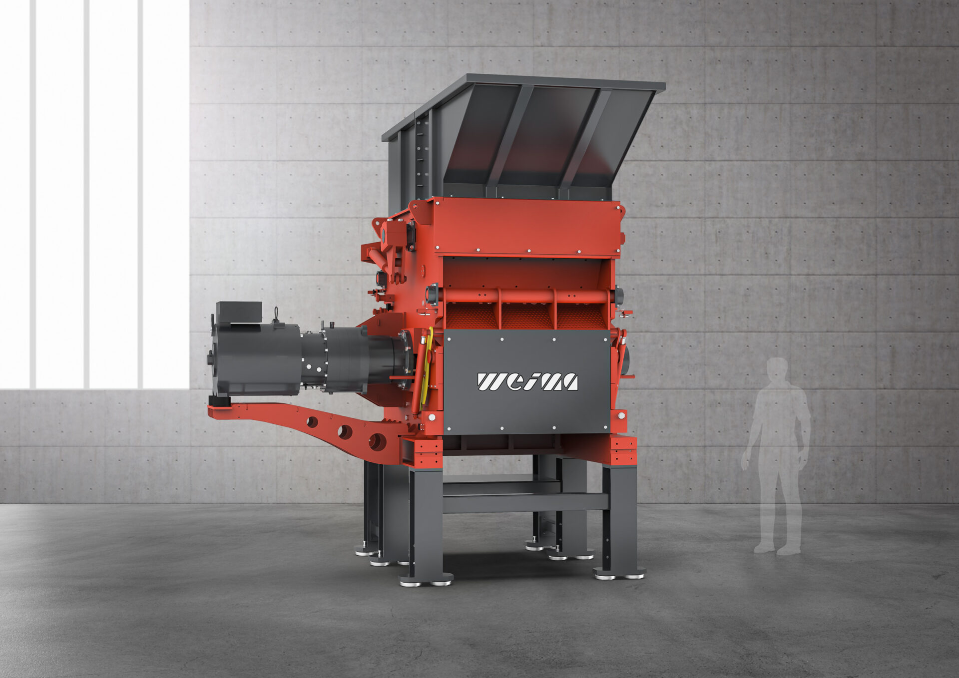 High-Torque Antrieb für Abfallshredder