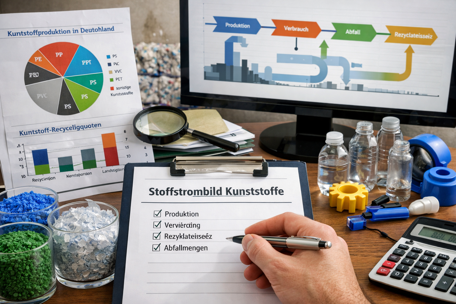 Stoffstrombild Kunststoffe