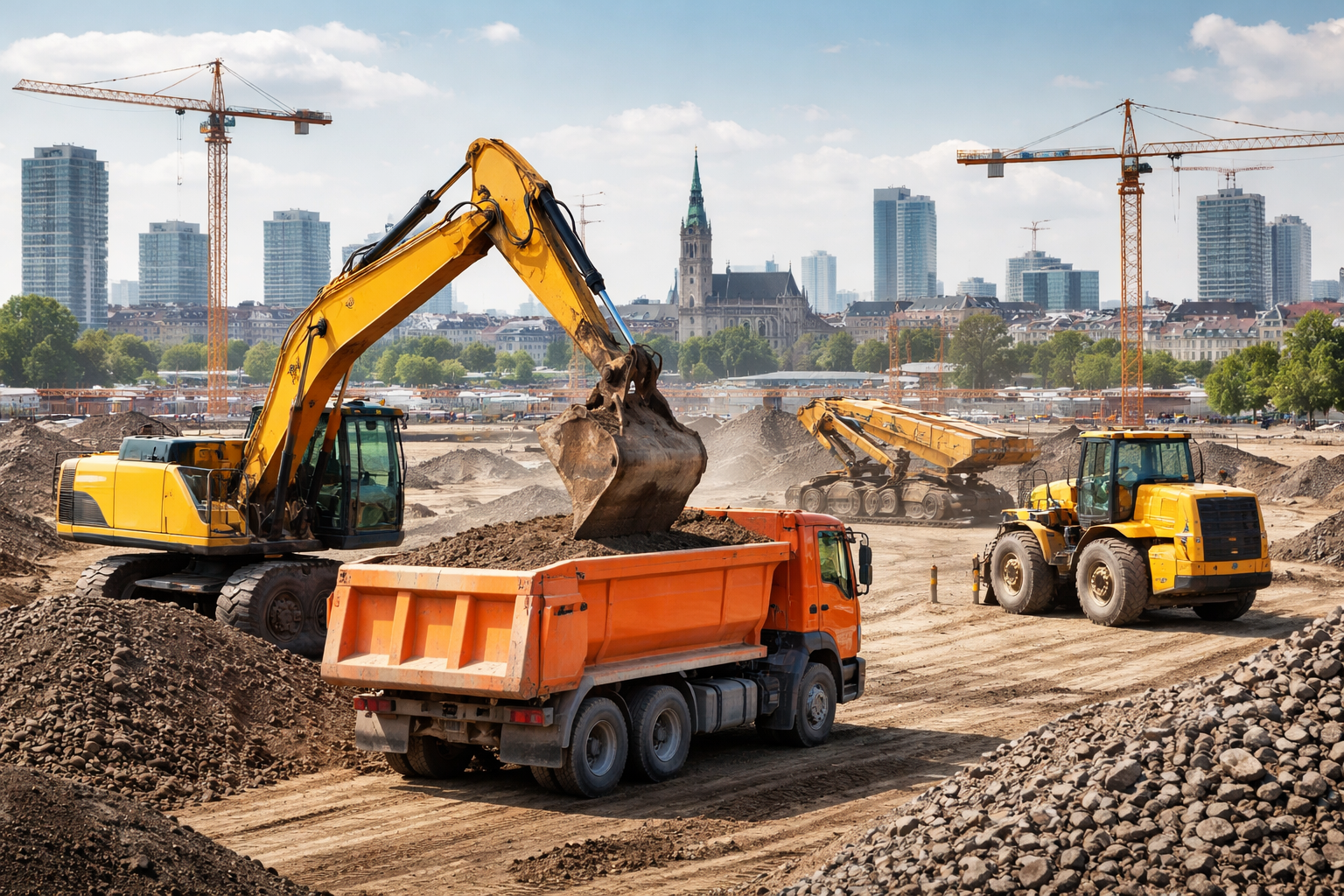 Europäischer Baumaschinenmarkt wächst moderat