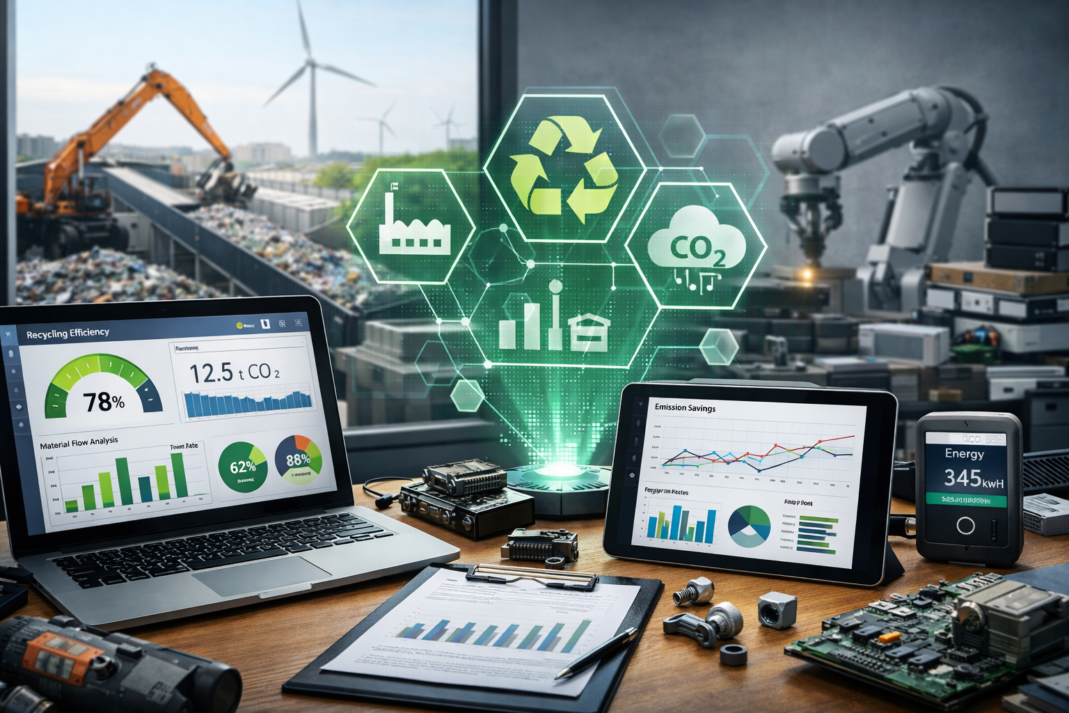 Digitale Kennzahlen im Materialkreislauf