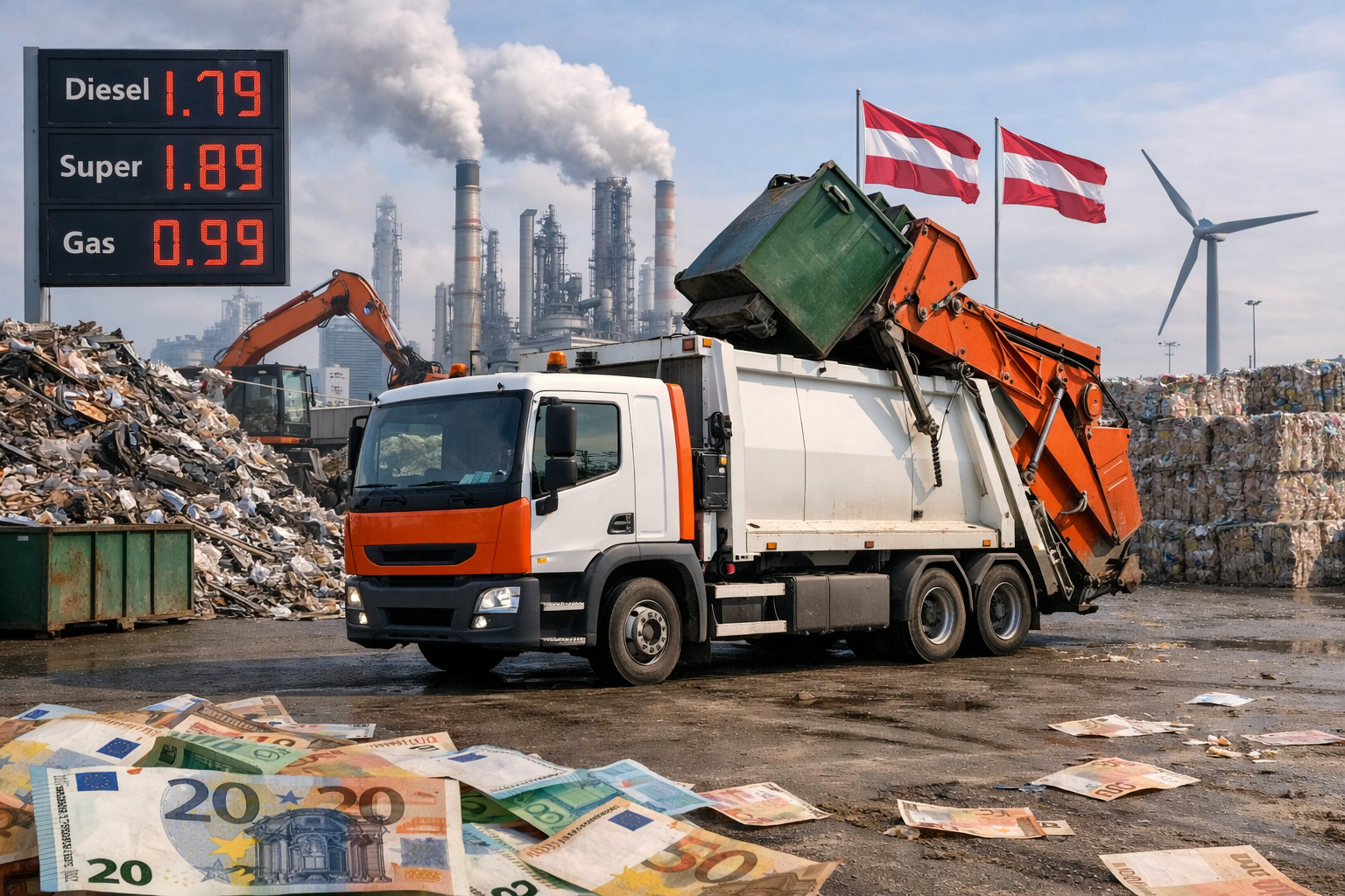 Entsorgungswirtschaft Österreich Kostenanstieg