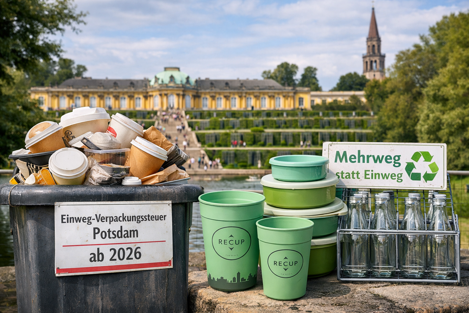 Einweg-Verpackungssteuer Potsdam