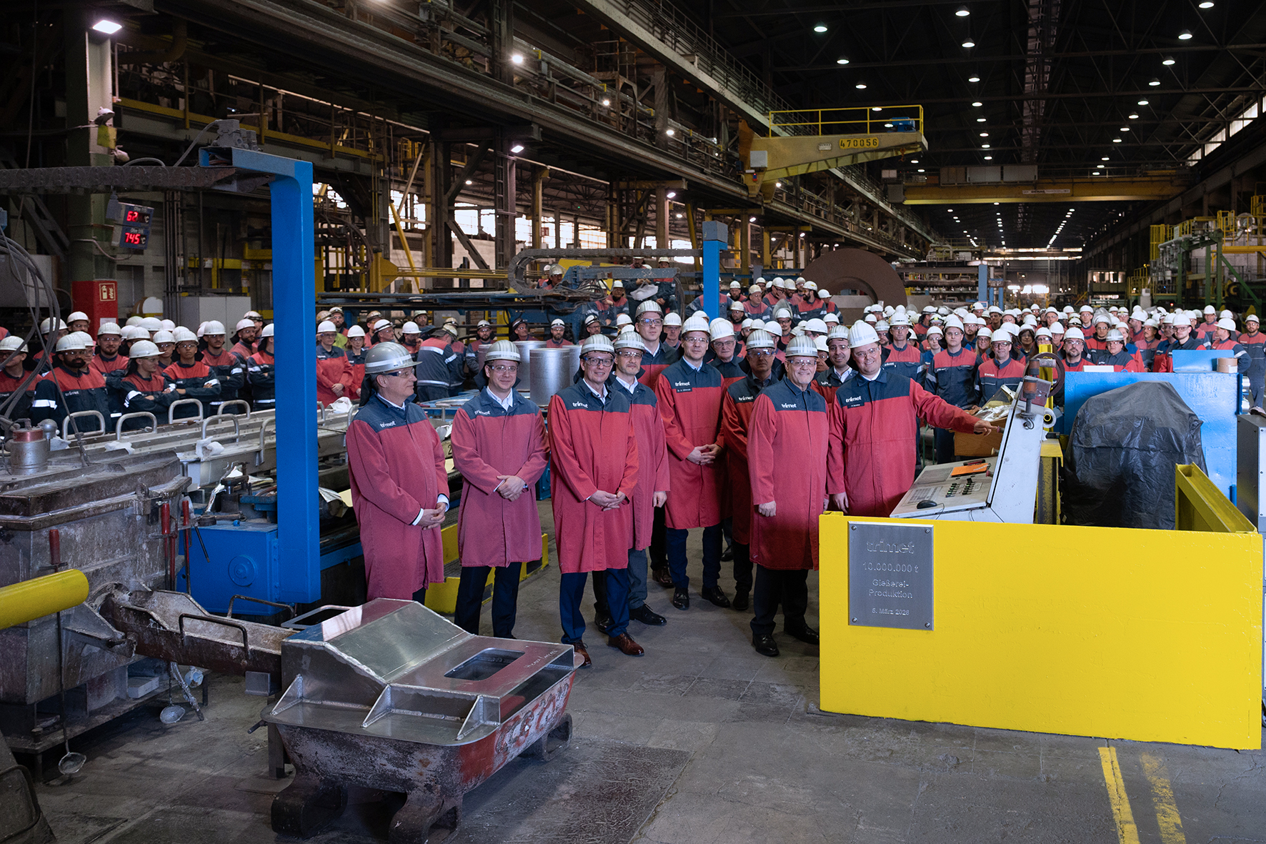 Trimet gießt zehnmillionste Tonne Aluminium