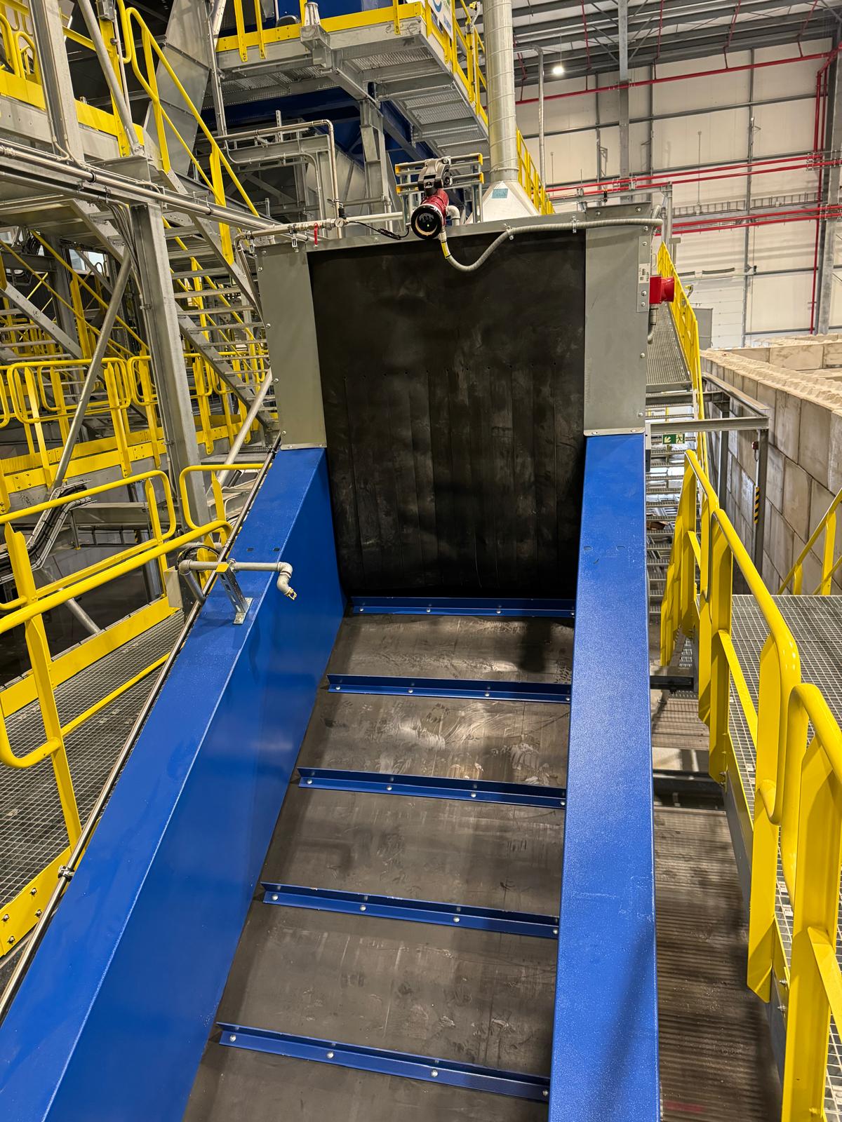 Flammendetektion Sortieranlage